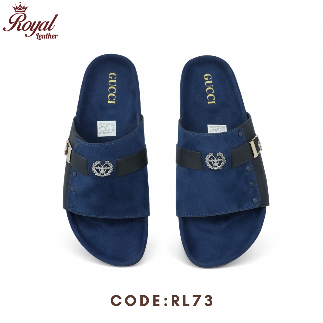 Premium Mens Arizona Sandals RL73 Nevy Blue