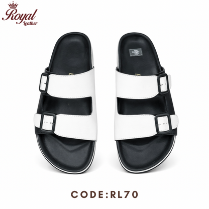 Premium Mens Arizona Sandals RL70 White