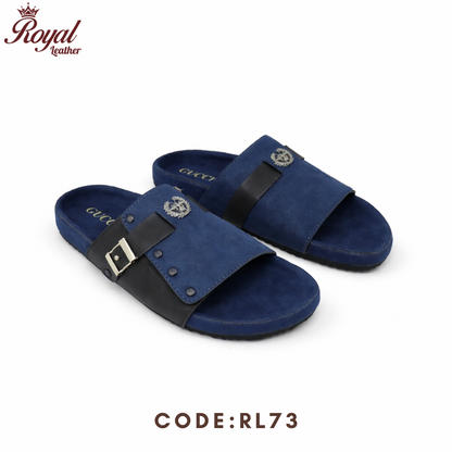 Premium Mens Arizona Sandals RL73 Nevy Blue